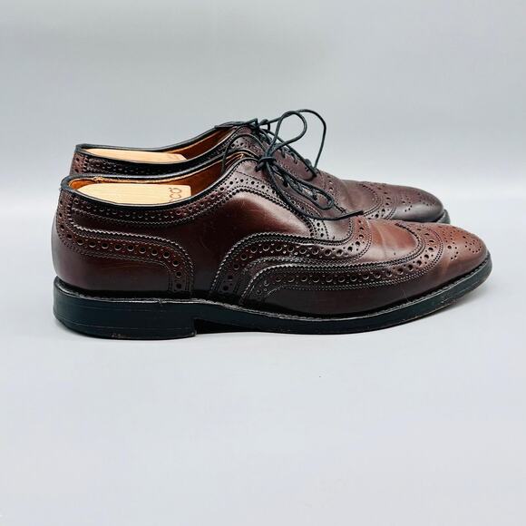 Allen Edmonds Shoes Mens 8 Brown Oxford Wingtip Cambridge Shell Cordovan Dress main image 8